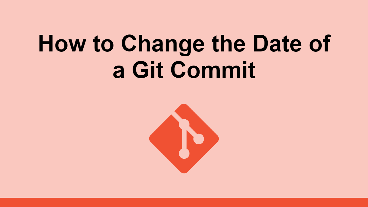 Learn how to change the date of a Git commit.