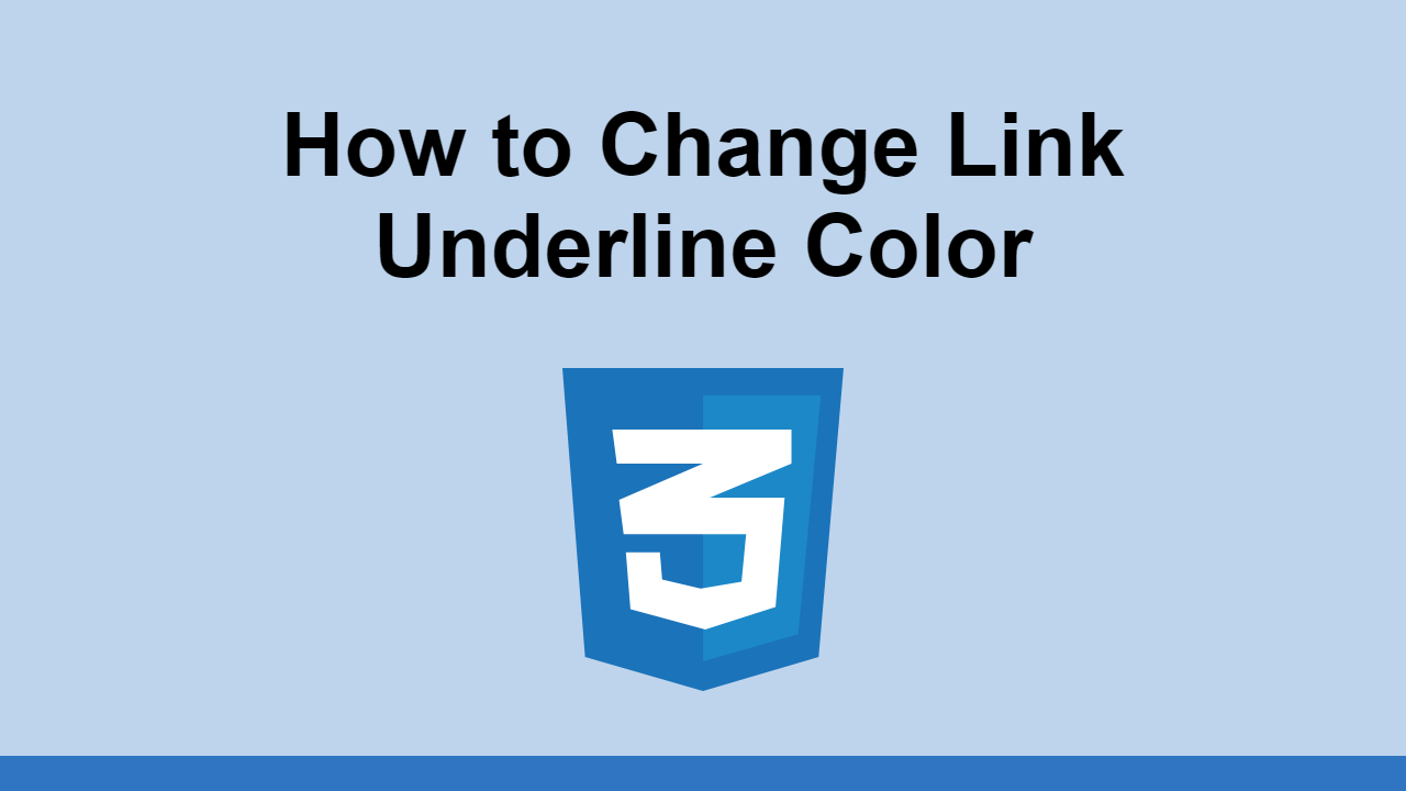 Learn how to change the underline color of a link using text-decoration-color.