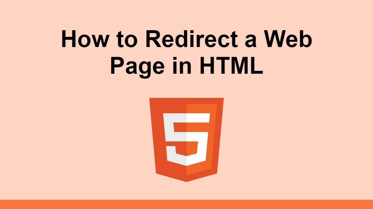 Learn how to redirect a web page in HTML using a meta 
tag.