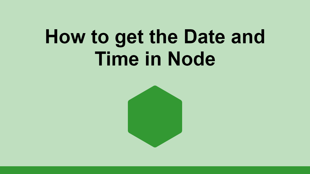 Learn how to get the date and time in Node, including how to format timestamps.