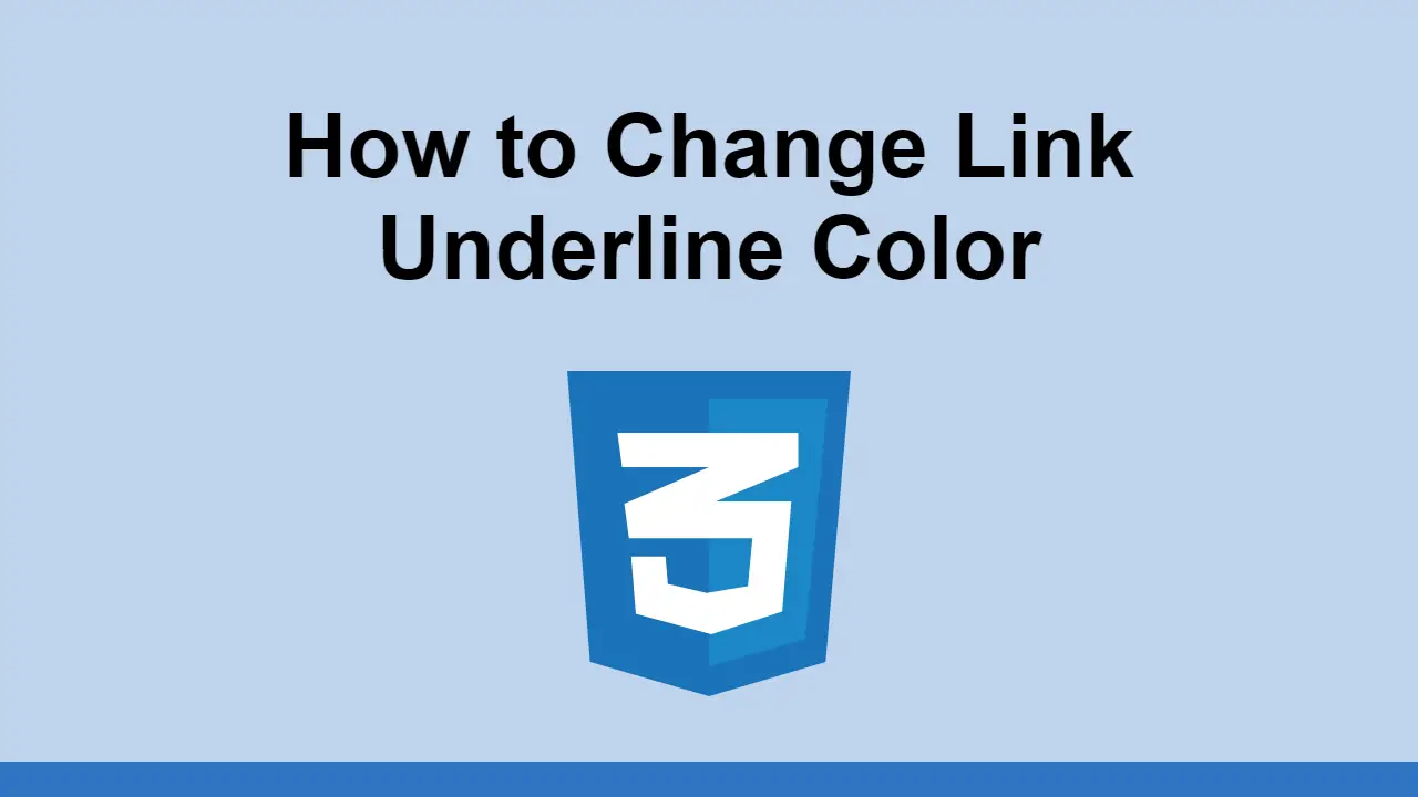 How to Change Link Underline Color