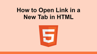 How to Open Link in a New Tab in HTML
