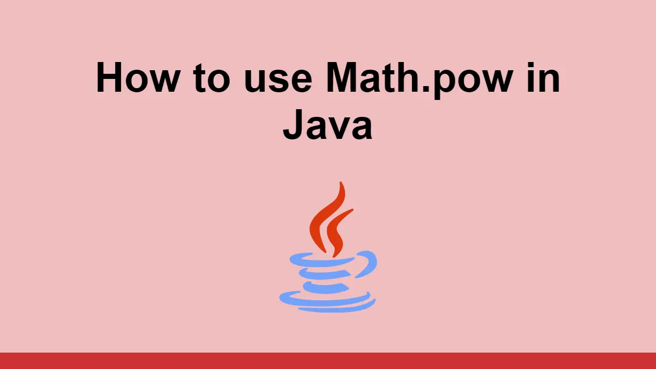 How to use Math.pow in Java