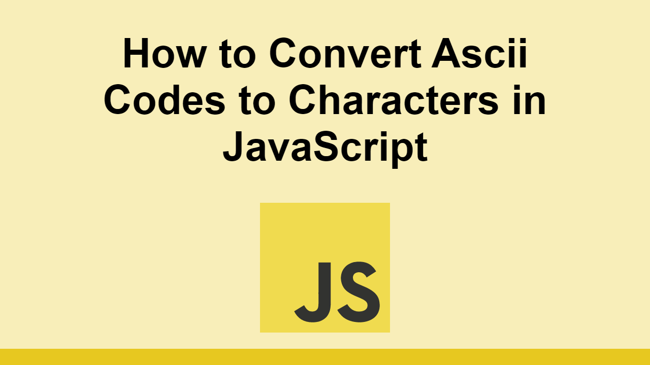 Character To Ascii Javascript