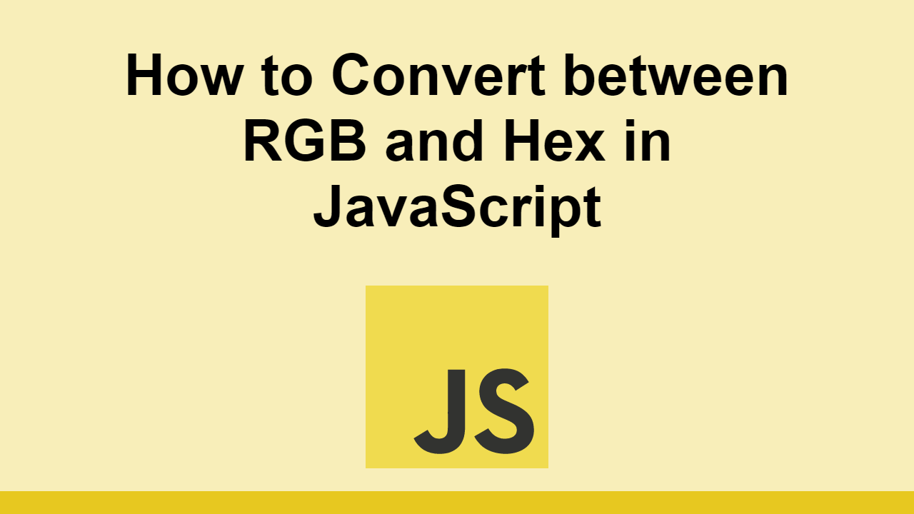 Rgb To Hex Converter Javascript