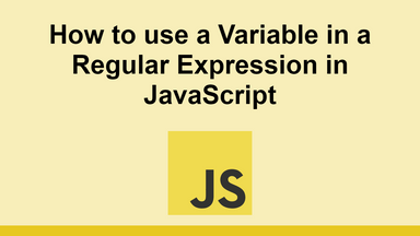 How to use a Variable in a Regular Expression in JavaScript