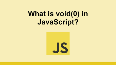 What is void(0) in JavaScript?