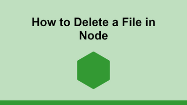 How to Delete a File in Node