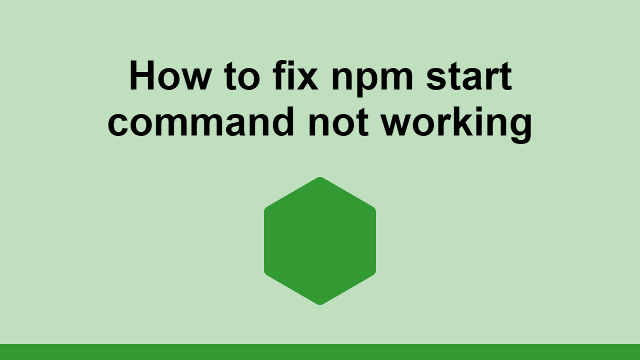 npm-command-not-working