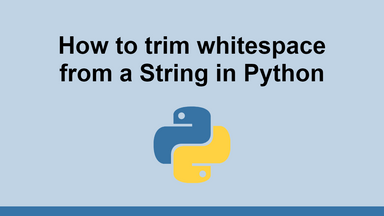 How to trim whitespace from a String in Python
