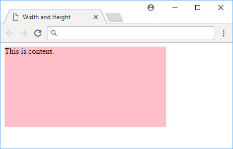 Using width and height in CSS.