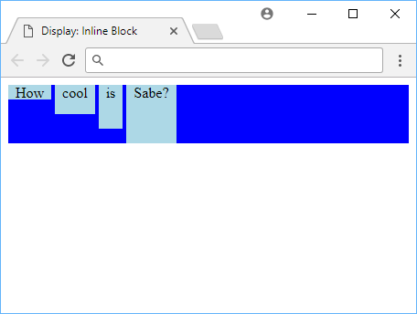 Display: inline-block