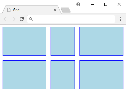 A CSS grid using mixed units.