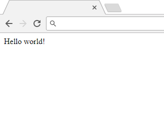 Hello World in your browser.