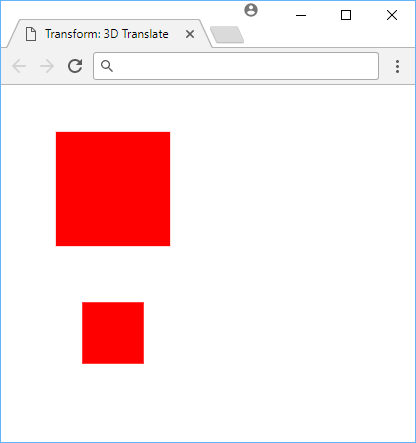 Using 3D translate to translate boxes by the Z axis.