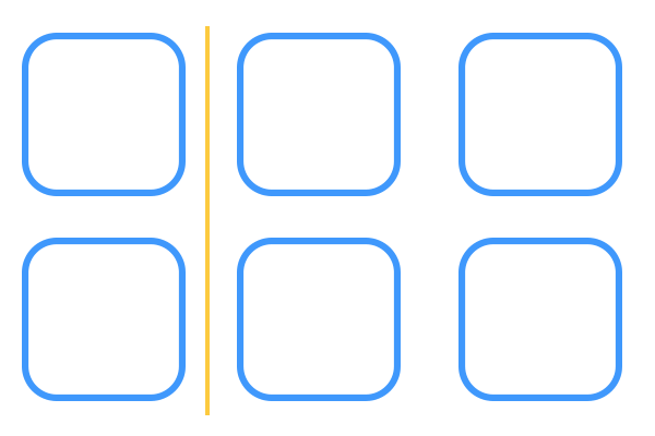 Diagram showing a Grid line.