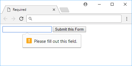 You need to enter a value for required inputs.