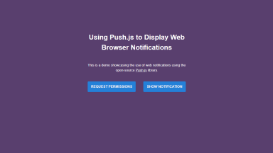 Push.js Notifications App