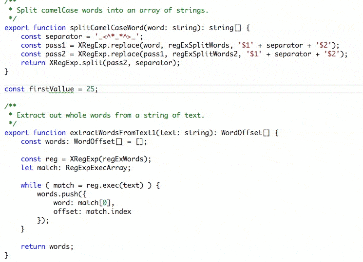 Code Spell Checker extension in Visual Studio Code