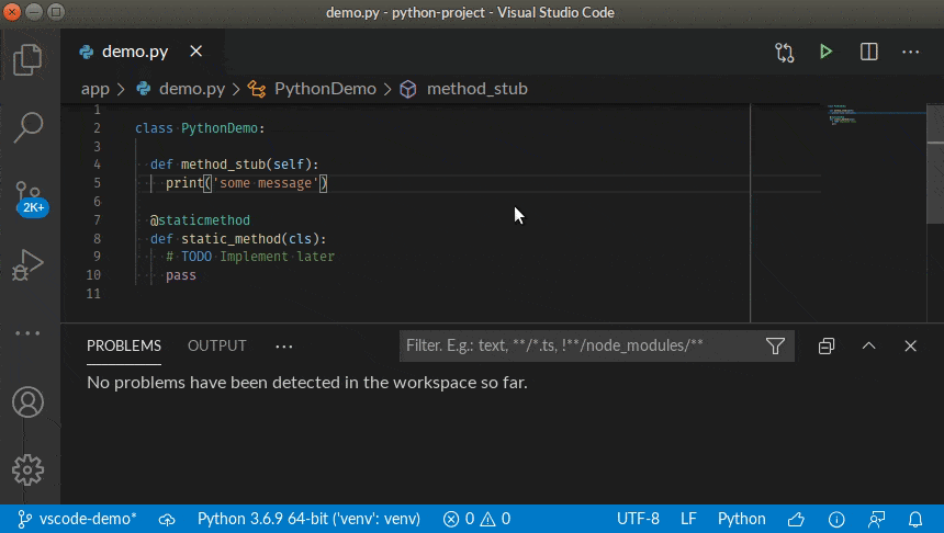SonarLint extension in Visual Studio Code