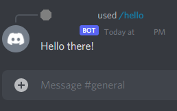 Discord bot reply in chat